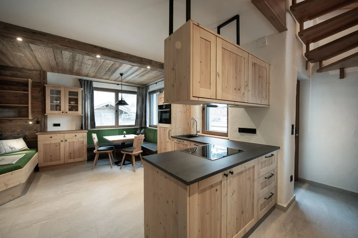 Wooden kitchen in Chalet Holzi